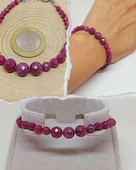 Parlayan Yıldızlar Serisi Yakut Taşı Tasarım Bileklik - 1