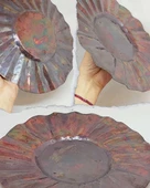 Dekoratif Otantik El Yapımı Bakır Tabak Büyük Boy thumbnail 1