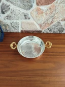 Kalın Bakır Takım 3 lü Bakır Tava Sahan Seti El İşlemeli Dövme Yumurta Tavası 14cm+18cm+22cm - 2