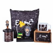 Einstein Lamba Einstein Puf Yastık Kutulu Kupa Einstein Kalemlik - 1