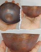 Dekoratif Otantik El Yapımı Minimal Bakır Kase - 1
