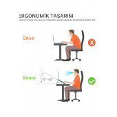 Mühlen N24-2 Ergonomik Taşınabilir Dizüstü Bilgisayar Standı - 7