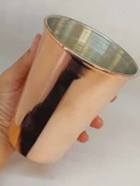 Otantik El Yapımı Desensiz Bakır Bardak (55538) - 3