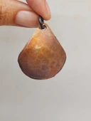 Otantik El Yapımı Damla Bakır Kolye Ucu - 2