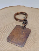 Otantik El Yapımı Plaka Bakır Anahtarlık - 3