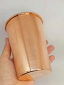 Otantik El Yapımı Desensiz Bakır Bardak (55538) - 6