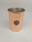 Otantik El Yapımı Yaşam Çiçeği Desenli Bakır Bardak (55540) - 7