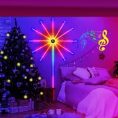VIP KALİTE HAVAİ FİŞEK NOEL IŞIĞI APP SMART CONTROL IC LED RGB FIREWORKS LIGHT FULL+FULL RENKLİ LED thumbnail 2