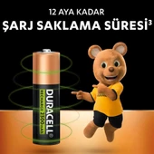 Duracell 2500mAh AA Şarj Edilebilir Kalem Pil 2Li Şarjlı Pil - 3