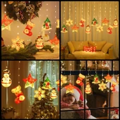 3 METRE GÜN IŞIĞI SALKIM LED IŞIK NOEL BABA ÇAM AĞACI KAR TANESİ ÇORAP YILDIZ KARDAN ADAM FİRGÜRLÜ thumbnail 2