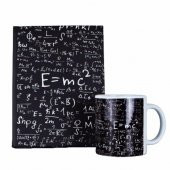 Einstein Siyah Yaprak Büyük Boy Defter Einstein Kupa - 1