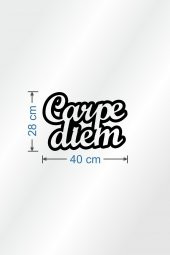 Carpe Diem "Seni Seviyorum" 5mm Ahşap Dekor Duvar Yazısı - 3