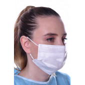Beyaz Tam Ultrosonik Burun Telli  Cerrahi Maske 50 Li Paket - 3