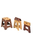 Büyük Boy Katlanabilir Plastik Tabure - Katlanır Tabure 23x27x36 cm - 1