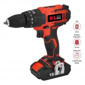 KLECO KE18DM-15 18Volt/1.5Ah Li-ion Akülü Darbeli Matkap - 2