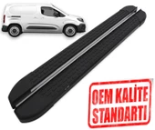 PARTNER KISA ŞASE 2019 2020 2021 2022 2023 2024 2025 ARACA ÖZEL NEVADA SİYAH YAN BASAMAK NEVADA SİYAH ALINLI OMSA 203CM thumbnail 1