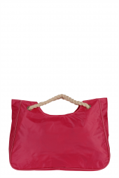 Zigga 05085 Puantiyeli Pembe Büyük Boy Kadın İpli Plaj Çantası - 3