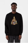 Book Lovers Christmas Siyah Erkek 2ip Sweatshirt - 1