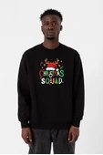 Christmas Squad Siyah Erkek 2ip Sweatshirt - 1