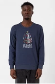 All Booked For Christmas indigo Erkek 2ip Sweatshirt - 1