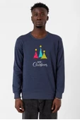 Merry Christmas indigo Erkek 2ip Sweatshirt - 1