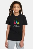 Merry Christmas Siyah Çocuk Tshirt - 1