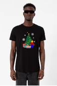 Lego Man Christmas Siyah Erkek Tshirt - 2