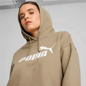 Puma Ess Cropped Logo Hoodie Oak Branch Kadın Spor Sweatshirt - 586869 67 - 3