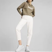 Puma Ess Cropped Logo Hoodie Oak Branch Kadın Spor Sweatshirt - 586869 67 - 4