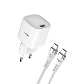 LinkTech G842 Premium 20W QC4.0 GaN Type-C Kablolu Şarj Aleti Set - 1