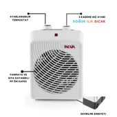 İNOVA WIND KARE TURBO FANLI ISITICI 2000 W thumbnail 3