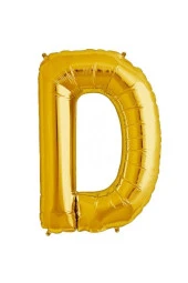Nedi D Harfi Balon Altın Folyo Balon 40 İnç - 1