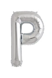 Nedi Folyo Balon 100 Cm Harf Şişirilmemiş Gümüş (P Harfi) - 1