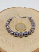 Parlayan Yıldızlar Serisi Terahertz Taşı Tasarım Bileklik thumbnail 3