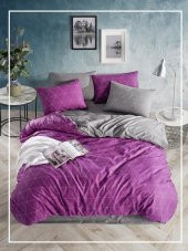 BEGENALHOME Ranforce Light Mor Dream Nevresim Takımı Çift Kişilik - 1