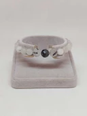 Parlayan Yıldızlar Serisi Rutil Kuvars (Beril) Taşı Tasarım Bileklik thumbnail 4