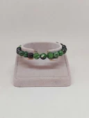 Parlayan Yıldızlar Serisi Anyolit (Rubizoit – Rubyzoisit) Taşı Tasarım Bileklik thumbnail 4