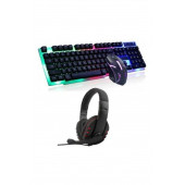 Bood Nuo Gaming Bundle Klavye-mouse-kulaklık Set 3 In 1 KYT-790 thumbnail 1