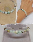 Galaksi Serisi Amazonit Taşı Tasarım Bileklik thumbnail 1