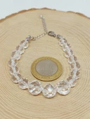 Parlayan Yıldızlar Serisi Kristal Kuvars Taşı Tasarım Bileklik thumbnail 3