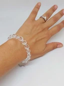 Parlayan Yıldızlar Serisi Kristal Kuvars Taşı Tasarım Bileklik thumbnail 2