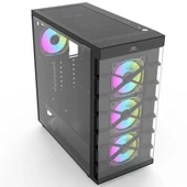 POWERBOOST PB-GR222BB 7-RGB FANLI GAMING MID-TOWER PC KASASI thumbnail 3