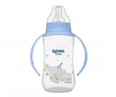Wee Baby 6-18 Ay Kulplu PP Biberon 270 Ml - Mavi - 1