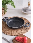 New and Single Sahan Tava 20 cm Çift Kulplu Granit Yanmaz Yapışmaz Sahan Tavası - 1