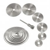 Buffer Metal 6 Parça Mini Matkap Ucu  Ahşap Kesme Yuvarlak Çelik Bıçak Disk Testere Seti Kiti - 1