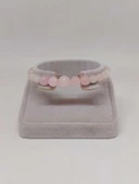 Galaksi Serisi Pembe Kuvars Taşı Tasarım Bileklik thumbnail 4