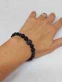 Galaksi Serisi Siyah Akik Taşı Tasarım Bileklik thumbnail 2