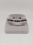 Galaksi Serisi Lal (Granat Garnet) Taşı Tasarım Bileklik thumbnail 4