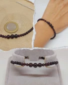 Galaksi Serisi Lal (Granat Garnet) Taşı Tasarım Bileklik thumbnail 1