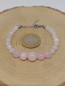 Galaksi Serisi Pembe Kuvars Taşı Tasarım Bileklik thumbnail 3